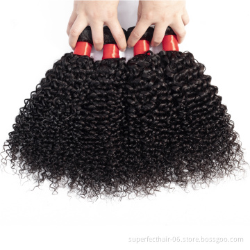 mongolian afro kinky curly human hair weave bundle
